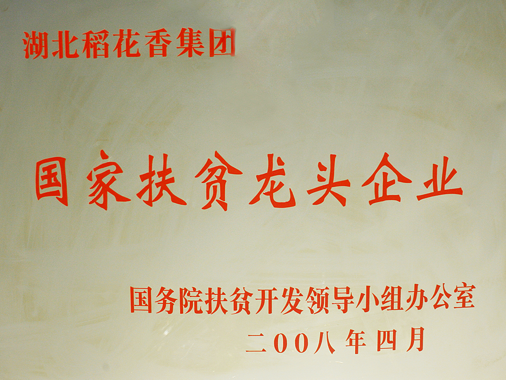 2008年4月，Z6尊龙凯时集团被国务院扶贫开发办授予“国家扶贫龙头企业”